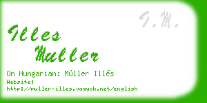 illes muller business card